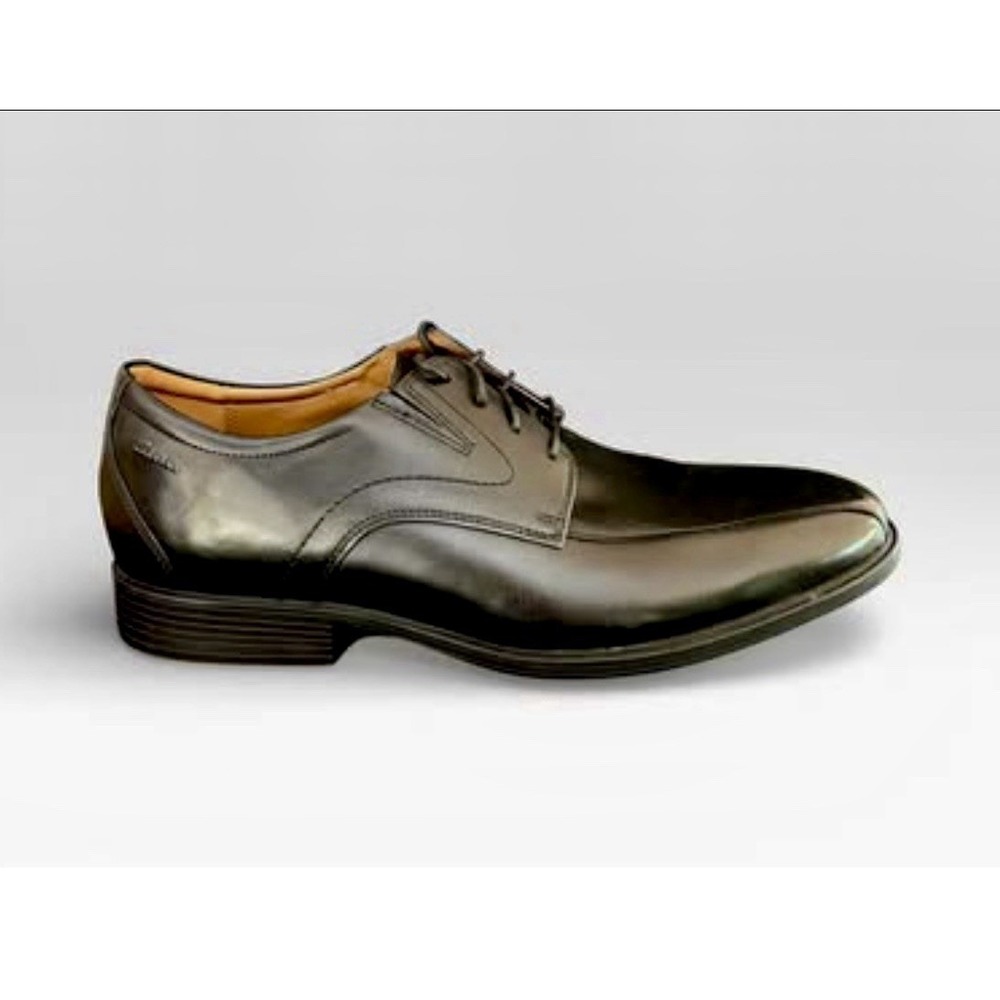 Men's Dress Oxfords Size 14M CLARKS Whidden Pace Black Leather #5 05